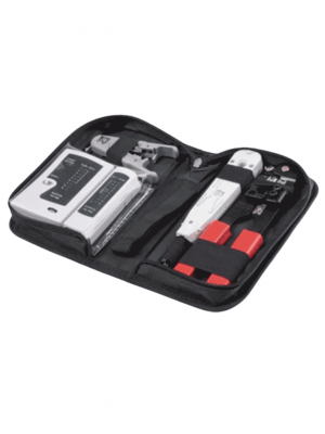 TCE LN-NET-TK-30 - Kit de Herramientas para Instalación de Redes, Probador de Cables, Ponchadoras RJ45, Pinza de Impacto y Pelacables UTP/STP - Image 2