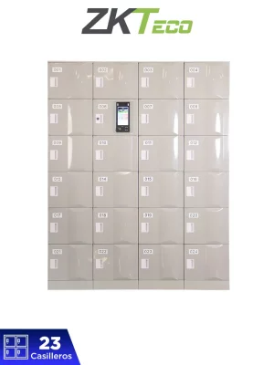 ZKTECO LOCKERPADG4PRO23 - Solución para lockers  inteligentes con reconocimiento facial / 50,000 usuarios /  Capacidad para 23 lockers - Image 1