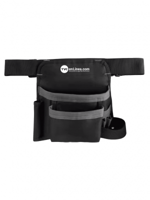 - Porta Herramienta Graditi Negro / 5 Compartimentos / Porta Martillo / Cinturón Ajustable - Image 1