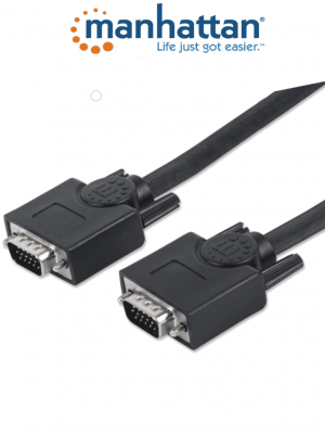 MANHATTAN 311731 - Cable de 1.8 Metros Para Monitor SVGA/ HD 15 Macho a HD 15 Macho/ Color Negro/ - Image 1