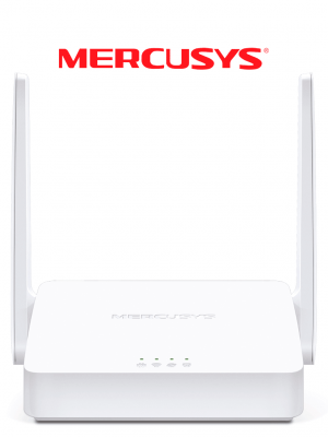 MERCUSYS MW302R -   Router inalámbrico N de 2.4 GHz con velocidad de 300 Mbps, 1 puerto WAN 10/100 Mbps, 2 puertos LAN 10/100 Mbps y 2 antenas de 5 dBi. Compatible con IPv6 e IPTV. - Image 1