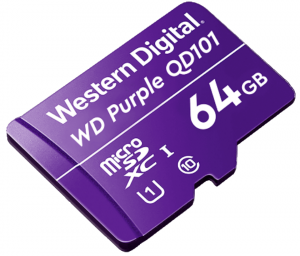 WESTERN WDD064G1P0C- Memoria de 64GB Micro SDXC/ Linea Purple/ Clase 10 U1/ Lectura 50MB/ Escritura 40MB/ Especializada para Videovigilancia - Image 2