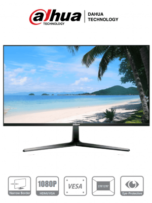 DAHUA DHI-LM27-B200 - Monitor de 27 Pulgadas/ Full HD/ Especial para Videovigilancia/ Ideal para trabajo 24/7/ Marco Ultra Delgado/ Angulo de 178 Grados de Visualización/ Entrada HDMI&VGA/ VESA/ - Image 1
