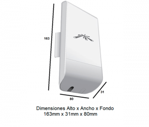 UBIQUITI NANOSTATION LOCOM5 - Radio Airmax 5.8GHz para exteriores con antena integrada tipo panel de 13 dBi, MIMO, potencia de 23 dBm y rendimiento de hasta 150 Mbps. - Image 4