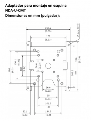 BOSCH V_NDAUCMT - Adaptador de montaje en esquina color blanco - Image 5