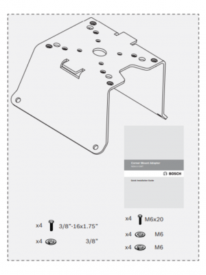 BOSCH V_NDAUCMT - Adaptador de montaje en esquina color blanco - Image 6