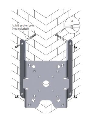 BOSCH V_NDAUCMT - Adaptador de montaje en esquina color blanco - Image 4