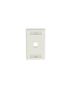 PANDUIT NK1FWHY - Faceplate de pared / 1 puerto / Color Blanco /La placa frontal NetKey™ es compatible con un módulo Keystone - Image 1