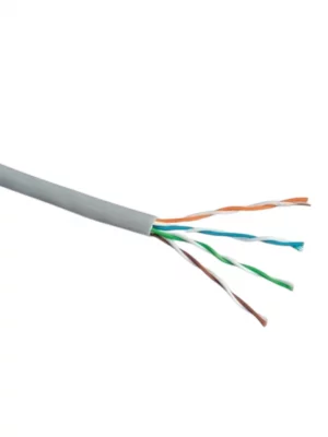 PANDUIT NUC5C04IG-CE- Bobina de Cable UTP 305 m. de Cobre, NetKey, Gris Claro, Categoría 5e (24 AWG), PVC (CM), de 4 pares - Image 1