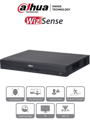 DAHUA NVR2208-8P-I2 - NVR de 8 Megapixeles/ 8 Canales IP/ WizSense/ 8 Puertos PoE/ Smart H.265+/ 1 Ch de Reconocimiento Facial y FD/ Hasta 10 Bases de Datos de Rostros/ 2 Puertos SATA/ SMD Plus/ Max. Decodificación de  6x1080p FPS/ Onvif/ - Image 1