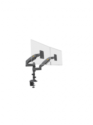 TCE H180  - Soporte de Escritorio Articulado para 2 monitores de 13 a 27" , Carga Máxima 9kg por brazo , VESA 75x75mm / 100x100mm , Ajuste de Inclinación y Rotación - Image 1