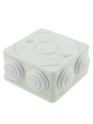 SAXXON PB085 - Caja de conexiones con 7 entradas / PVC libre de halógenos / Compatible con cámaras Bullet / Domo / Dimensiones 85 x 85 x 50 mm (Ancho x Alto x Fondo) / IP55 - Image 2