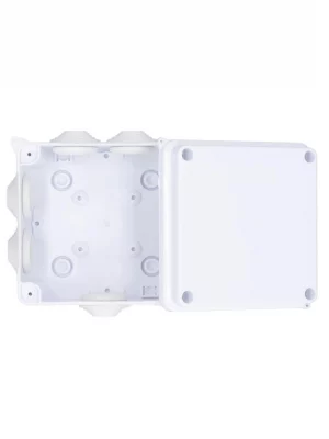 SAXXON PB100 - Caja de conexiones con 7 entradas / PVC libre de halógenos / Compatible con cámaras Bullet / Domo / Dimensiones 100 x 100 x 70 mm (Ancho x Alto x Fondo) / IP55 - Image 2