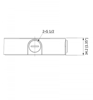 DAHUA PFA137 - Caja de conexiones compatible con series / T3A /  HDW8 /  HDW7 / H dBW4 / SD22 / D3A / H dBW6 - Image 2