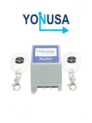 YONUSA KL2V2 - Modulo de mando receptor y dos transmisores compatible con todos los energizadores Yonusa, conexion sencilla, armado y desarmado de cerco electrico - Image 1