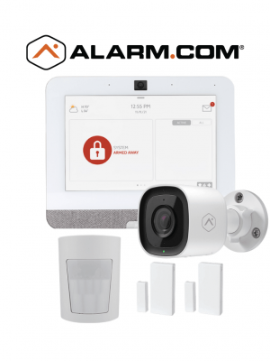 QOLSYS IQ4 Video Premium - Paquete que contiene Sistema de Alarma IQ 4 POWER G ONLY , con pantalla táctil de 7", Power G 915 Mhz  1 sensor PIR inalámbrico PGP9914, 2 sensores magnéticos inalámbricos PG9303 y Cámara exterior alarm.com ADCV724 - Image 1