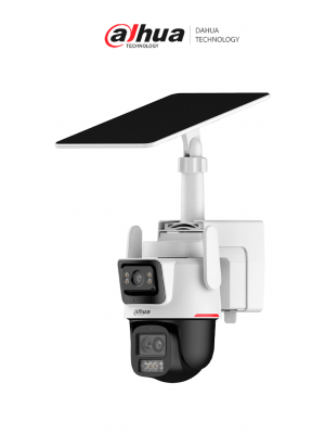 DAHUA DH-IPC-PTS2649C-3E3Z-4GB20, Cámara PT Solar 4G WizColor/ Dual 3 + 3MP/ SMD 3.0/ Disuasión Activa/ Audio bidireccional/ Zoom Híbrido Inteligente/ Auto tracking Lite/ Modo AOV (“Always-On Video”)/ IP 66/ Ranura Micro SD/ - Image 1