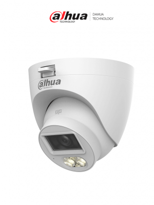 DAHUA DH-HAC-HDW1500CLQN-IL-A-S3-DIP -Camara Domo de 5 Megapixeles/Iluminación Dual Inteligente + FullColor/ Lente de 2.8 mm/ 106 Grados de Apertura/ 30 Metros de IR y Luz Visible/ Micrófono Integrado/ IP67/ Soporta: CVI/CVBS/AHD/TVI/ - Image 1