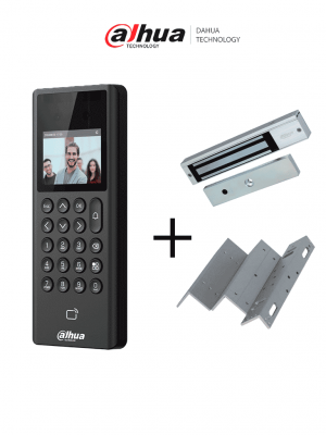 DAHUA Paquete de Control de Acceso y Asistencia con Reconocimiento Facial  +  Soporte en ZL + Cerradura Magnetica de 600 Lbs/ 280 Kg - Image 1