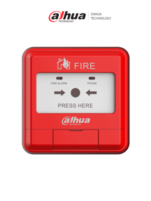 DAHUA WISUALARM HY-1200 - Estacion Manual de Alarma de Emergencia Direccionable/  2 Hilos sin Polaridad/ Cumple con Norma EN54-11/ Saida Independiente Par de Contactos Normalmente Abiertos/ - Image 1