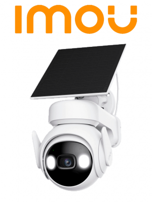 IMOU CELL PT 4G CON PANEL ( KIT/IPC-K9EN-3T0TE-AM/FSP12-TYPEC) - Cámara Cell PT 4g de 3MP con panel solar, lente de 3.6mm y 88° de apertura, audio bidireccional y sensor PIR integrado para seguridad avanzada. - Image 1