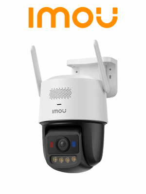 IMOU IPC-U7LN-6V0NE - Titan Pro 6MP P, WIFI, LENTE DE 3.6MM, NIGHT VISIÓN: 30 MTS SD 512GB, ALGO PLAY, 2 LUCES DE ADVERTENCIA ROJAS Y AZUL, AUDIO EN DOBLE VIA, SIRENA DE 125DB DOBLE BANDA 2.4/5G, AURORA. - Image 1