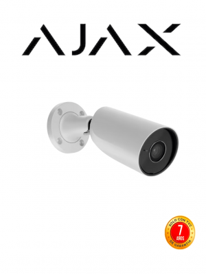 Ajax BulletCam (5 Mp/2.8 mm) - Camara IP Bullet 5 Megapixeles con IA y Micrófono/ H.265/ 25 Fps/ Lente de 2.8mm/ Angulo de 100°-110°/ IR DE 35 Mts/ IP65/ PoE/ WDR/HDR Color Blanco - Image 1