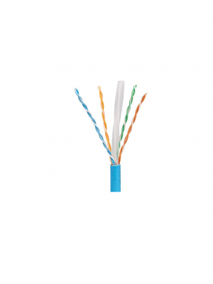 PANDUIT PUC6004BU-FE Bobina de Cable 100% cobre / Categoría 6 / UTP / 4 Pares / 23 AWG / 1,000 pies (305 metros) / Azul - Image 1