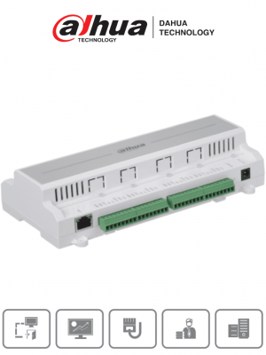 DAHUA  ASC1204B - Panel de Control de Acceso para 4 Puertas y 4 Lectoras/ 100,000 Tarjetas/ 150,000 Registros/ TCP/IP/ Comunicación Wiegand o RS-485/ Funciones: Anti-pass back, Multi-Interlock/ 9&5 Entradas y Salidas/ - Image 1