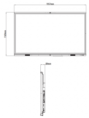 ZKTECO IWB86B - Pantalla Digital Interactiva / 86 pulgadas / 4K UHD / Android / Bisel Delgado / Cámara Integrada 13 megapíxeles / Matriz de 6 Micrófonos / 20 Puntos Multi-touch / Proyección Inalámbrica mediante WiFi - Image 4