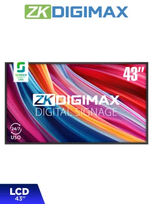 ZKDIGIMAX DG03A1W43 – Pantalla LCD Profesional 43, resolución 4K UHD, Android 11, 500 nits, Reproducción Inalámbrico, Uso 24/7 y Conexión WiFi y/o Ethernet. - Image 1