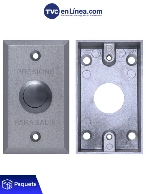 YLI KITABK800AMBB800AM - Paquete con Botón de Salida Mecánico y Caja de Montaje Metálica para Instalación Segura - Image 1