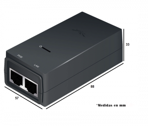 UBIQUITI POE-24-24W - Inyector PoE pasivo para equipos Ubiquiti de 24V DC a 1.0A y función de reset remoto. - Image 5