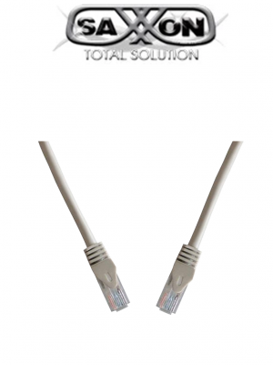 SAXXON P63UG- Cable patch cord UTP 3 Metros/ CAT 6/ Color gris - Image 1