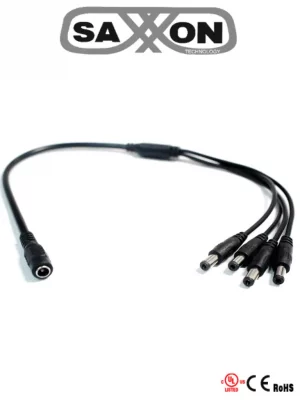 SAXXON SXF54 - Divisor de energía / Tipo pulpo / 1 Conector hembra / 4 Conectores macho / Cable de cobre / - Image 1