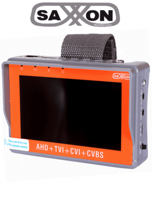 SAXXON TES07MC- Probador de Video de Pulsera con Pantalla de 4 Pulgadas/ Soporta Resolución de Hasta 4 Megapíxeles/ Soporta: HDCVI/TVI/AHD/ Salida de Energía de 12vdc para Alimentar Cámaras/ Soporta Control por Coaxial/  Lampara Led/ - Image 1