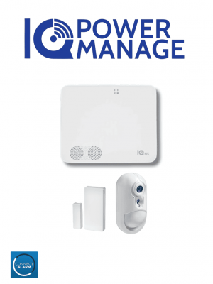 QOLSYS IQ4NS PM PACK VERIFICACION - Paquete que contiene Sistema de Alarma IQ4 NS autocontenido sin pantalla, 1 sensor magnético inalámbrico PG9303 y Detector de Movimiento con Cámara de fotogramas Inalámbrico PG9934P. - Image 1