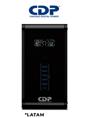CDP R-Smart751 - UPS / 750VA / 375W / 10 Terminales de salida / 5 Salidas con respaldo de batería y AVR / 5 Salidas con supresión de picos / Pantalla LCD / - Image 1