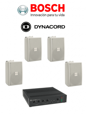 BOSCH M_KITU1204UC30W - Kit de Audio / Amplificador 120W / 4 Bocinas 30W Blancas - Image 1