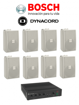 BOSCH M_KITU2408UC30W - Kit de Audio / Amplificador 240W / 8 Bocinas 30W Blancas - Image 1