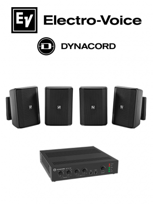 ElectroVoice M_KITU1202EVIDS - Kit de Audio / Amplificador Mixer 120W / 4 Altavoces EVID-S 15W Negras - Image 1