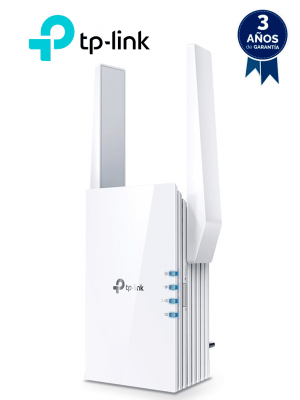 TP-LINK RE505X - Repetidor WiFi AX1500 con WiFi 6 de doble banda 2.4GHz (300Mbps) y 5GHz (1200Mbps), One Mesh, indicador inteligente de señal, modo punto de acceso, 2 antenas externas y 1 puerto Ethernet (RJ45) 10/100/1000Mbps - Image 1