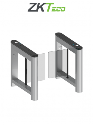 ZKTECO SATURNS1000 - Barrera Peatonal Tipo Swing Bidireccional / Equipada con un motor DC brushless / Hasta 3 millones de ciclos / Acero SPCC laminado en frío / Vidrio templado 2.5D - Image 1