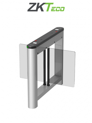 ZKTECO SATURNS1200 - Barrera Peatonal Central Abatible / Acero SPCC laminado en frío / Hasta 3 millones de ciclos / Vidrio templado 2.5D / Requiere barrera Saturn-S1000 - Image 1