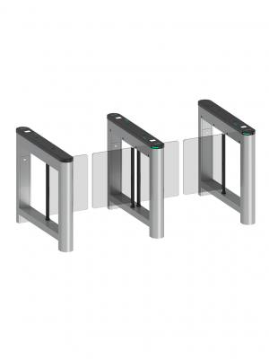 ZKTECO SATURNS1200 - Barrera Peatonal Central Abatible / Acero SPCC laminado en frío / Hasta 3 millones de ciclos / Vidrio templado 2.5D / Requiere barrera Saturn-S1000 - Image 5