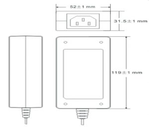SAXXON PSU1205DPAQD - Paquete de Fuente de Poder de 12 Vcc 5 Amperes + Divisor para 4 Camaras/ Ideal Para Equipos de Alto Consumo/ Para Usos Multiples: Sistemas de CCTV, Acceso, Asistencia, etc/ Certificación UL/ - Image 2