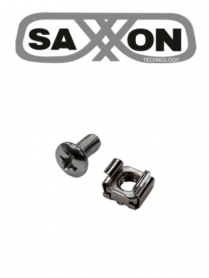 SAXXON SXSCW001- Tornillos de acero inoxidable para Rack / Acero Inoxidable / 12-24 / Bolsa de 50 pz - Image 1