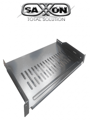 SAXXON 70140101- Charola ventilada para gabinete y rack/ Medidas de 19 pulgadas de ancho x 25.4 cm de profundidad/ 1 UR/ Soporta hasta 10 KG - Image 1