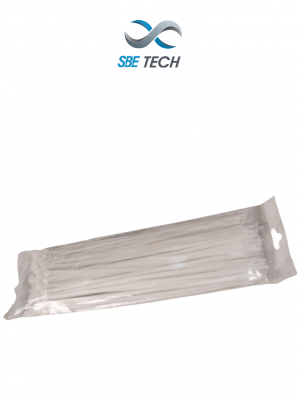 SBETECH CN36X200 - Cincho sujetacable 3.6x200 mm color blanco, 100 piezas, nylo - Image 1