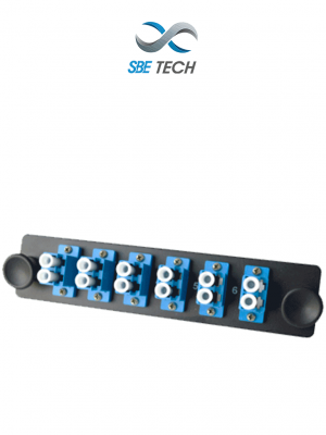 SBETECH SBE-6LCSM - Placa con 6 acopladores LC dúplex monomodo - Image 1